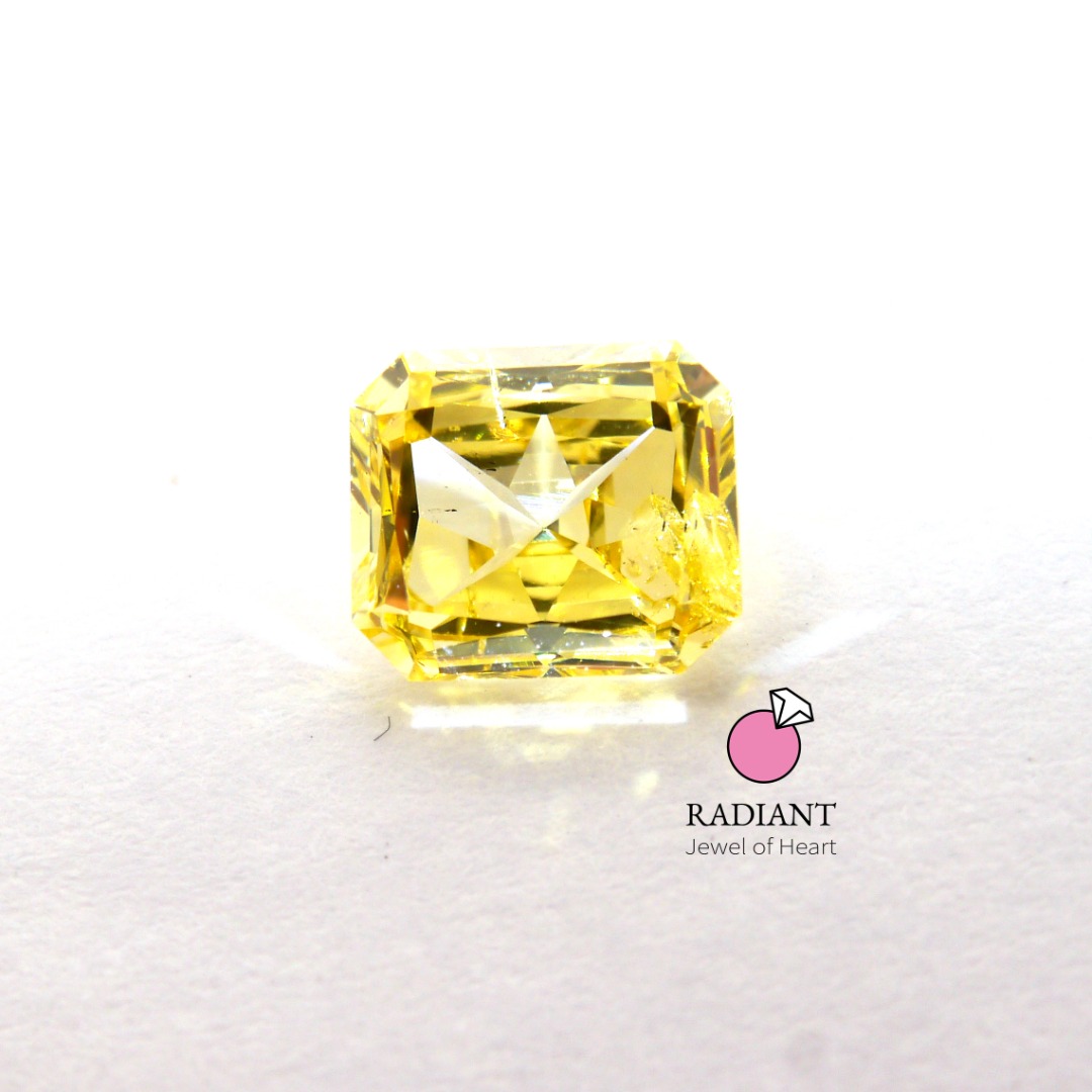 0.53 Natural Fancy Intense Yellow Diamond